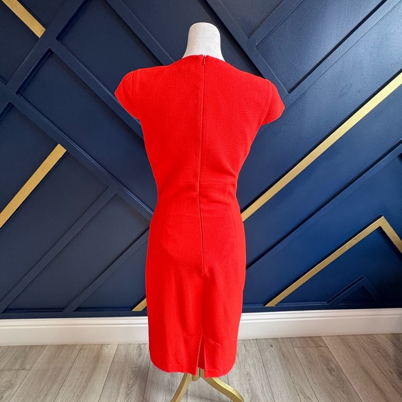 Black Halo cowl neck orange 🍊 sheath - Picture 6 of 12